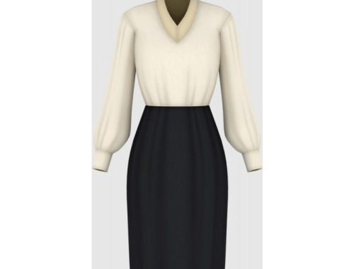 Modern Girl Fashion Set: Hanbok, dress and hat at Happy Life Sims