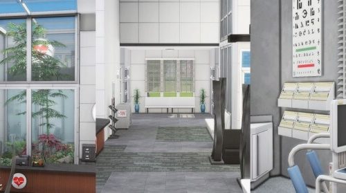Modern hospital at Helga Tisha