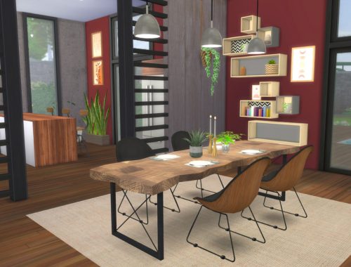 Modern House with Boho-Rustic Interior