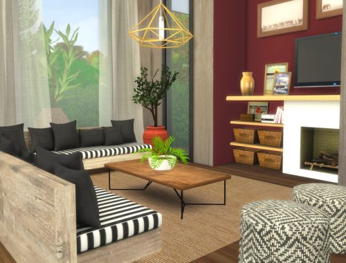 Modern House with Boho-Rustic Interior