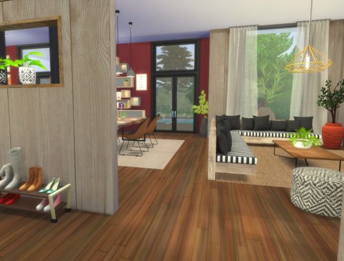 Modern House with Boho-Rustic Interior