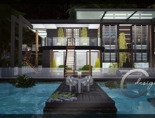 Modern Lake Estate at Cross Design