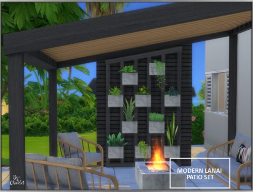 Modern Lanai Patio Set