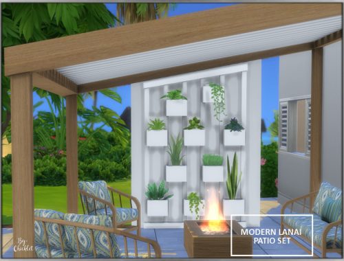 Modern Lanai Patio Set
