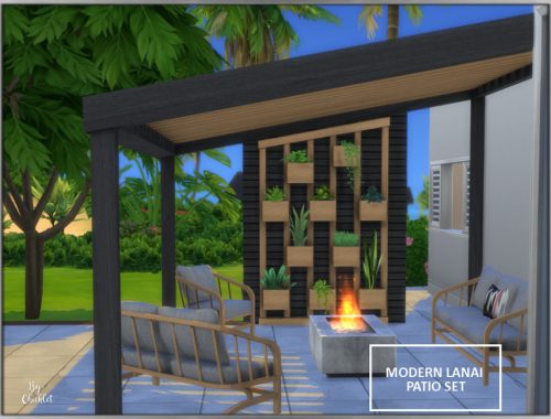 Modern Lanai Patio Set