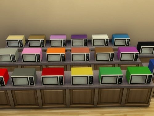 Modern microwave by hippy70 at Mod The Sims