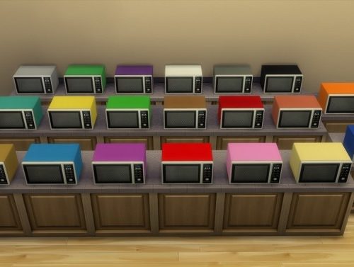 Modern microwave by hippy70 at Mod The Sims