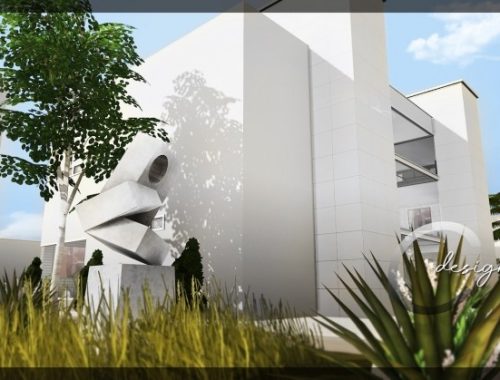 Modern Minimalist house at Cross Design