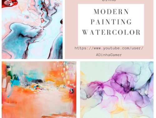 Modern Painting Watercolor at Dinha Gamer