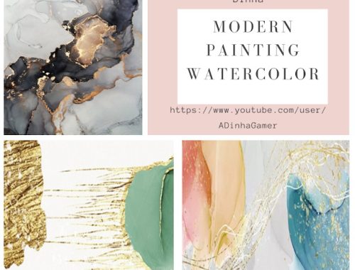 Modern Painting Watercolor at Dinha Gamer