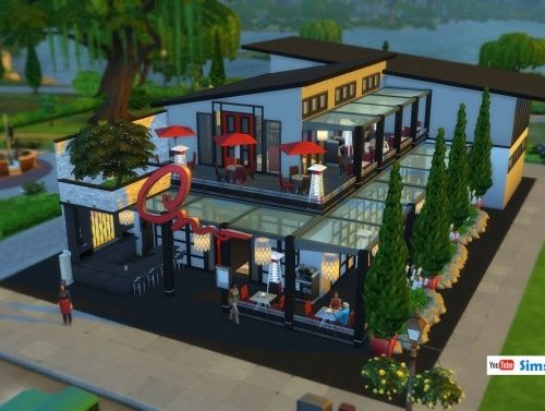 Modern Restaurant No CC by bradybrad7 at Mod The Sims