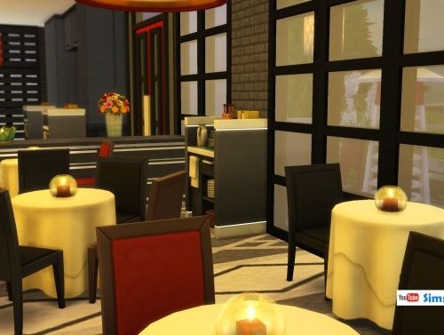 Modern Restaurant No CC by bradybrad7 at Mod The Sims