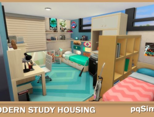 Modern Student Housing at pqSims4