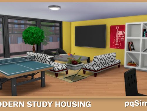 Modern Student Housing at pqSims4