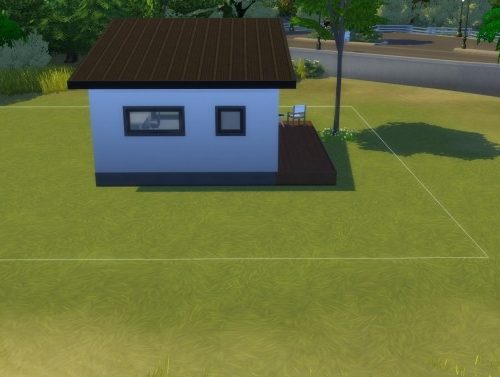 Modern Tiny Hut NO CC by Vulpus at Mod The Sims