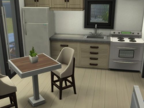 Modern Tiny Hut NO CC by Vulpus at Mod The Sims