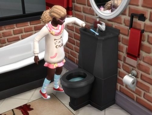 Modern Toilet/Sink Combo by K9DB at Mod The Sims