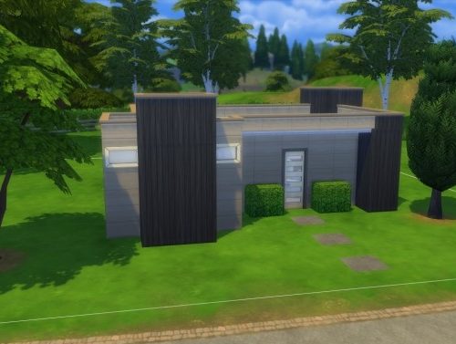 Modern wood starter NO CC by iSandor at Mod The Sims