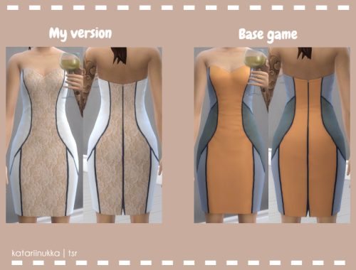 Modified base game dress lace