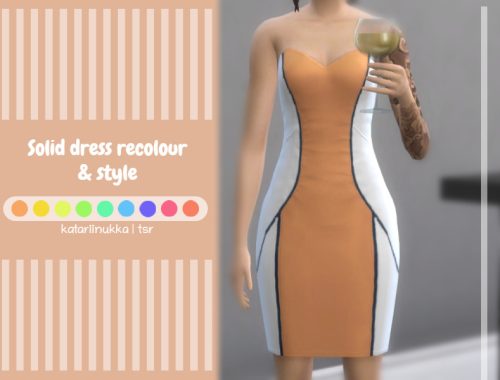Modified base game dress recolor