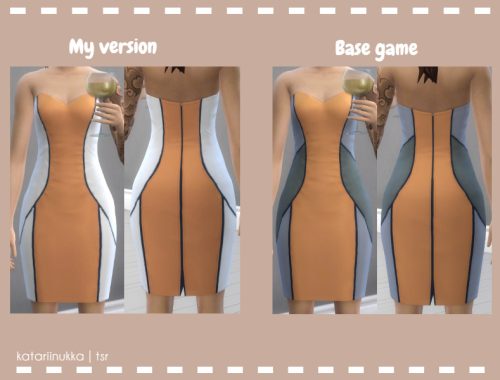 Modified base game dress recolor