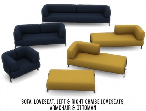 Moku Seating Suite – Modern Sofas in 6 New Designs at Simsational Designs
