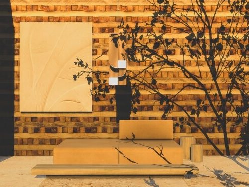 Mokuzai walls at Simspiration Builds