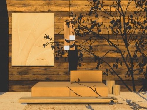 Mokuzai walls at Simspiration Builds