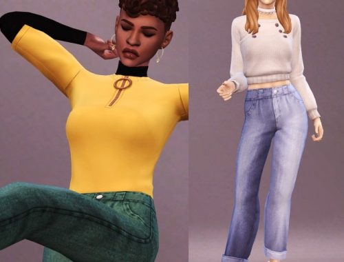 Mom Jeans edit at Praline Sims