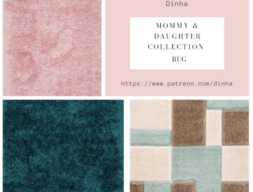 Mommy & Daughter Collection Rug & Paintings at Dinha Gamer