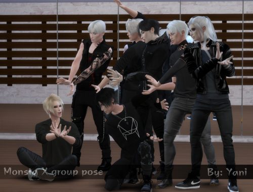 Monsta X group pose