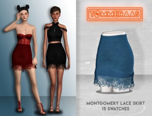Montgomery Lace Top and Skirt at TØMMERAAS