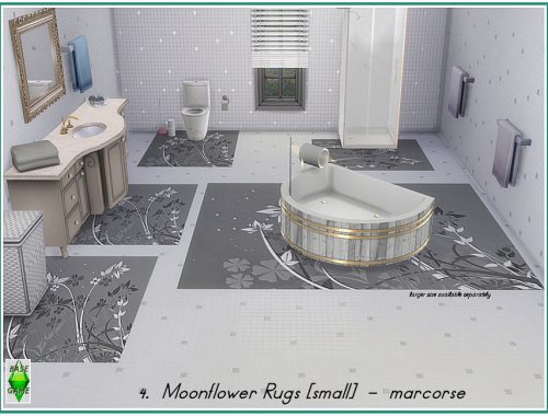 Moonflower, Small - Rugs by marcorse