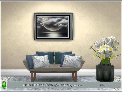 Moonlight Cloud - Painting by marcorse