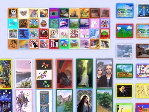 More Painting Frame Colors by BraveSim at Mod The Sims