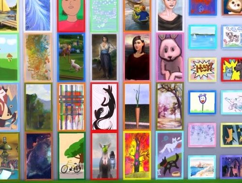 More Painting Frame Colors by BraveSim at Mod The Sims