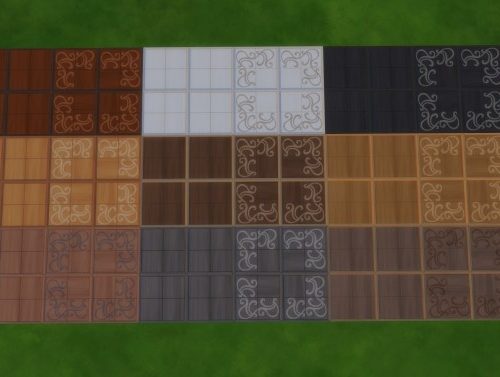 More Swatches for Realm of Magic Floor (Patterned & Plain) by Teknikah at Mod The Sims