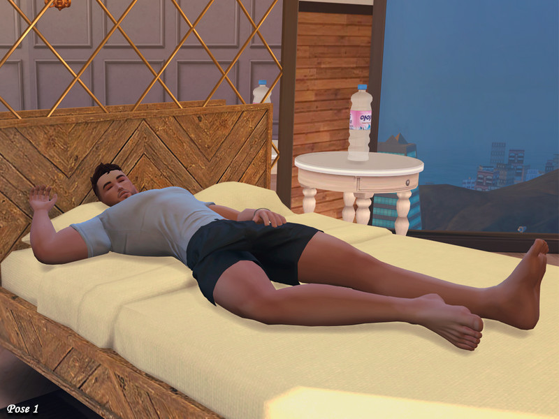 The Sims Resource - Sleeping In A Chair Pose Set