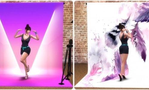 Moschino Stuff Photo Wall Recolors at Annett’s Sims 4 Welt