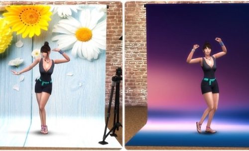 Moschino Stuff Photo Wall Recolors at Annett’s Sims 4 Welt