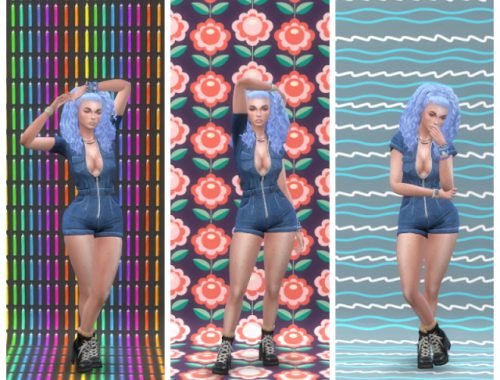 Moschino Stuff Photo Walls Pattern at Annett’s Sims 4 Welt