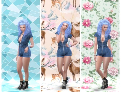 Moschino Stuff Photo Walls Pattern at Annett’s Sims 4 Welt