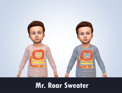 Mr. Roar Jeans and Sweater Set