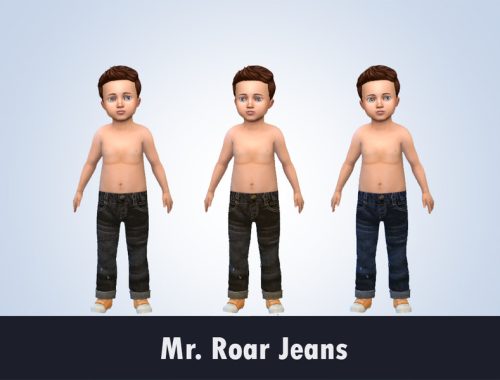 Mr. Roar Jeans and Sweater Set