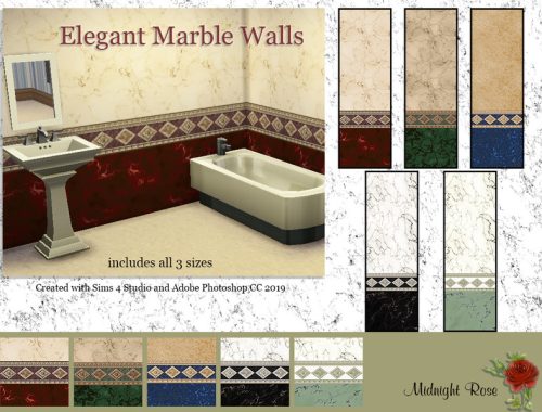 MRC Elegant Marble Bathroom Walls