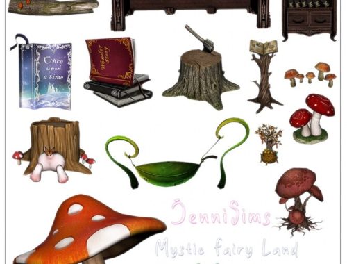 Mystic Fairy Land clutter (15 ITEMS) at Jenni Sims