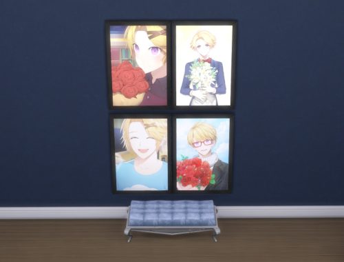 Mystic Messenger paintings set with emotional aura