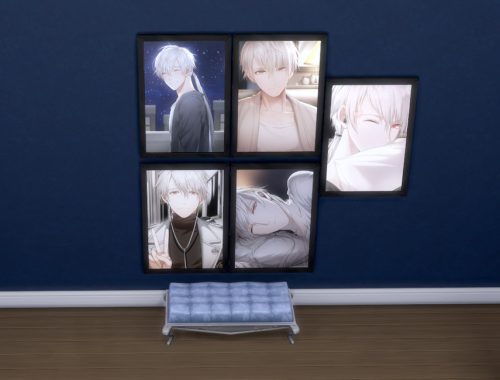 Mystic Messenger paintings set with emotional aura
