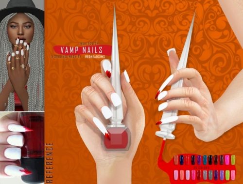 NAILS HALLOWEEN THEME by Thiago Mitchell at REDHEADSIMS