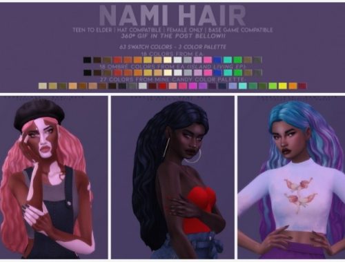 NAMI HAIR at Candy Sims 4